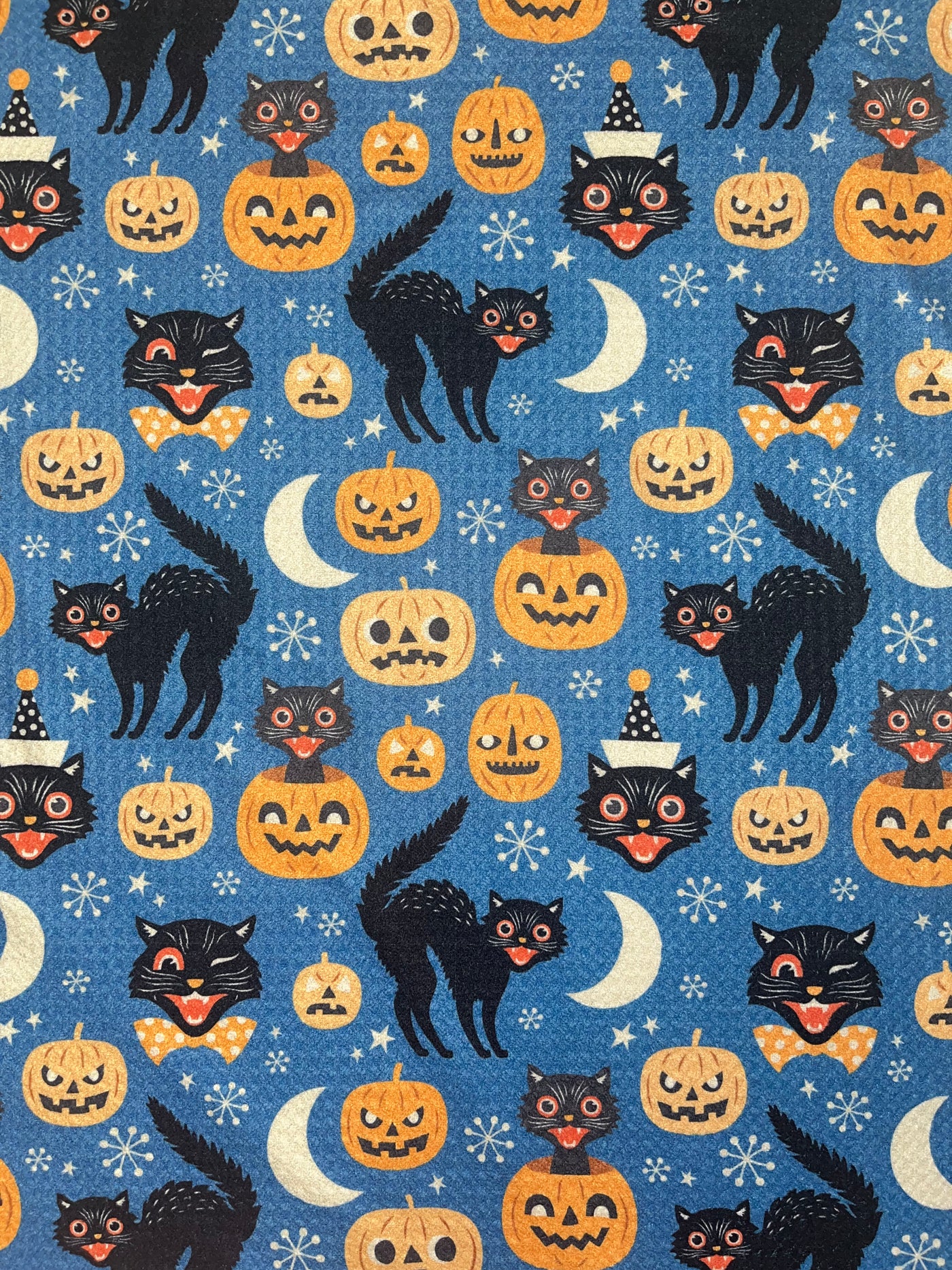 Cat Jack-O-Lantern Kitchen Towel