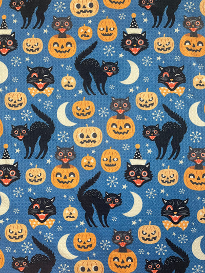 Cat Jack-O-Lantern Kitchen Towel