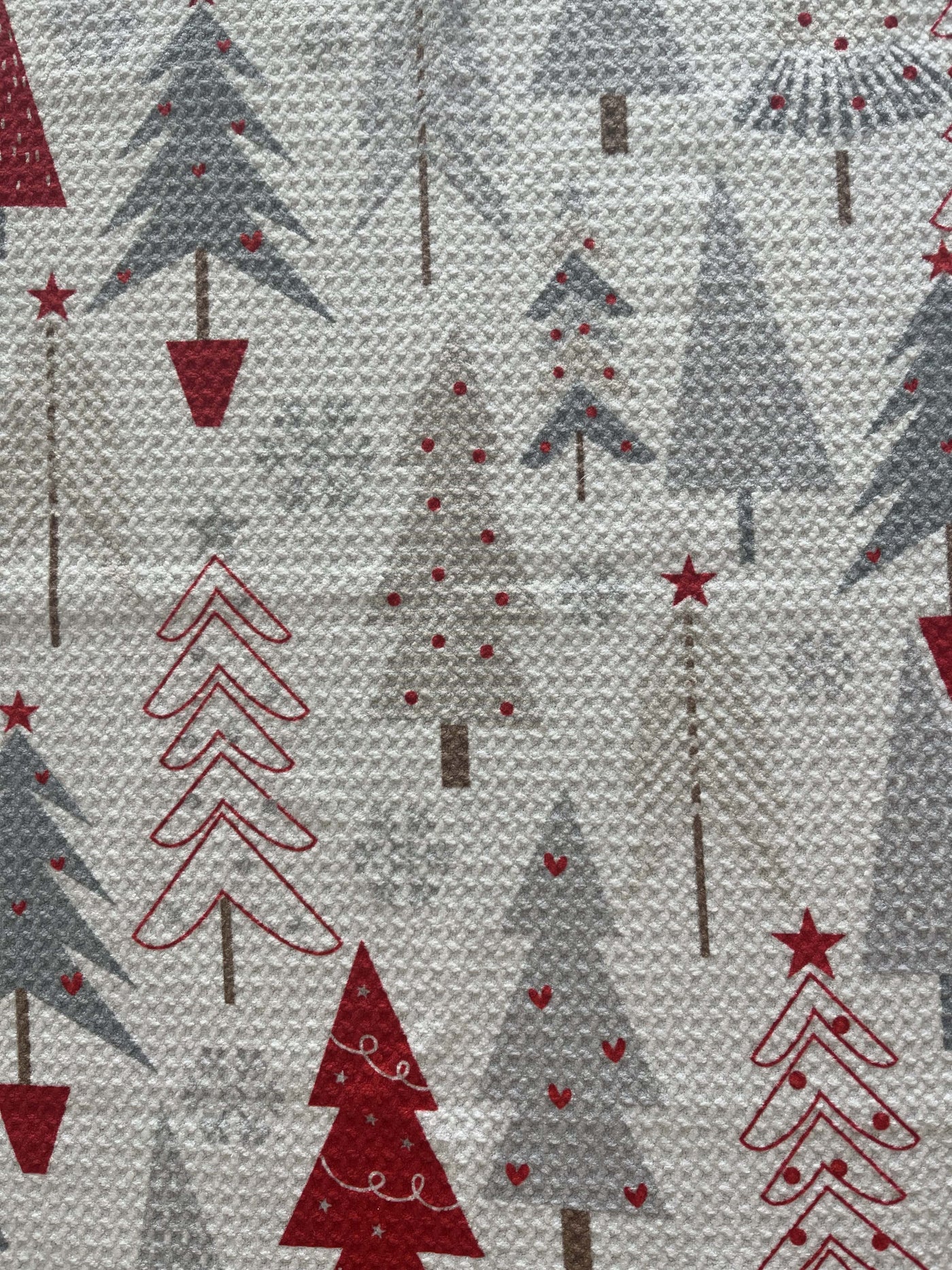 Red/Grey Trees Kitchen Towel