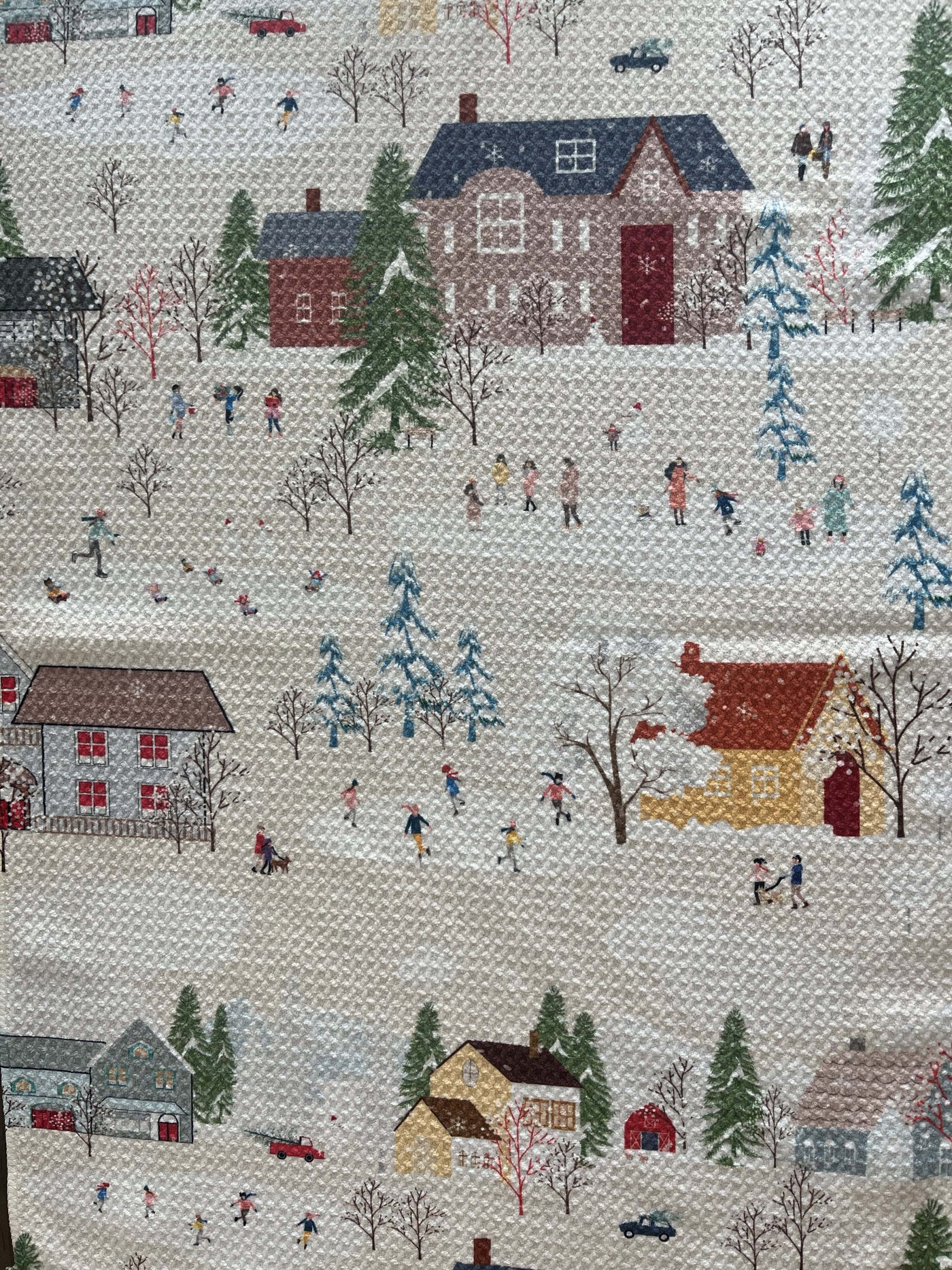 Ice Skating Kitchen Towel