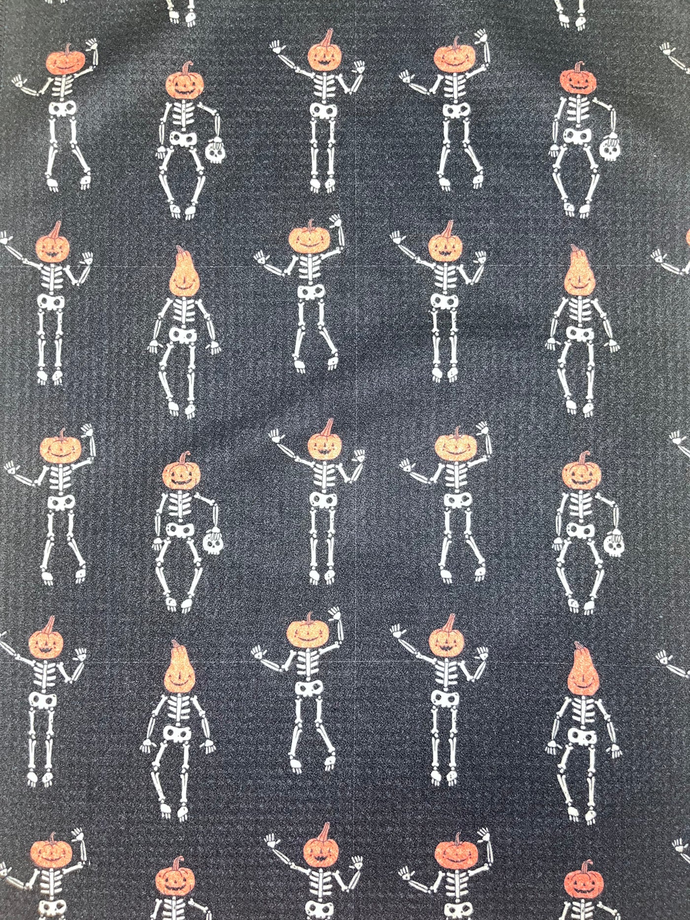 Jack-O-Lantern Skeletons Kitchen Towel