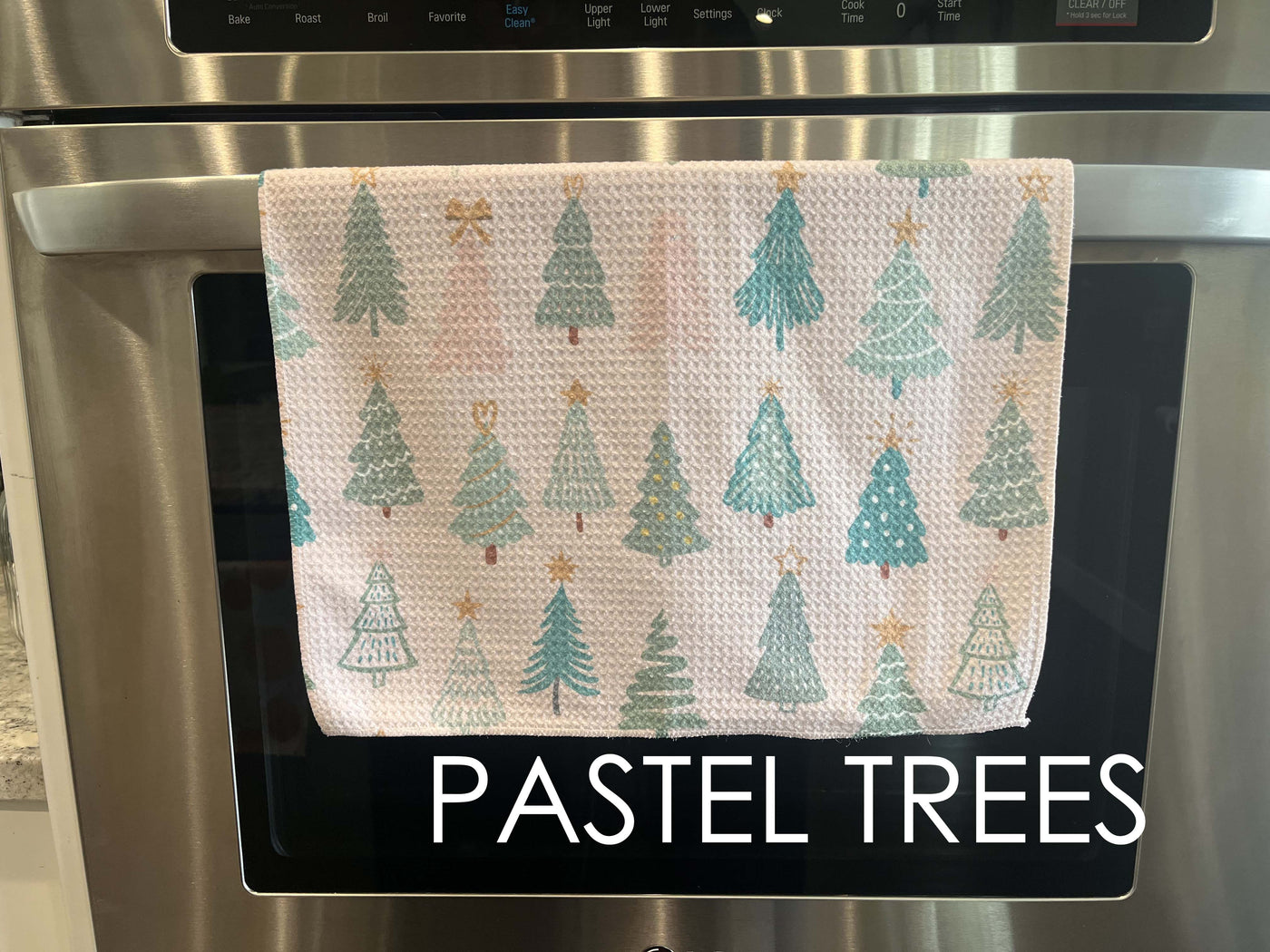 Pastel Trees Kitchen Towel
