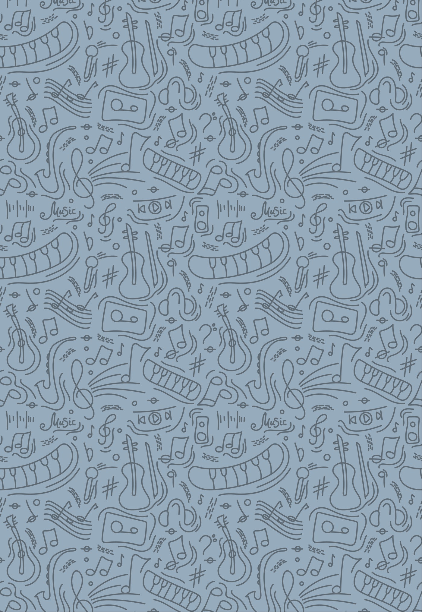 Piano Doodle Teen/Adult Swaddle