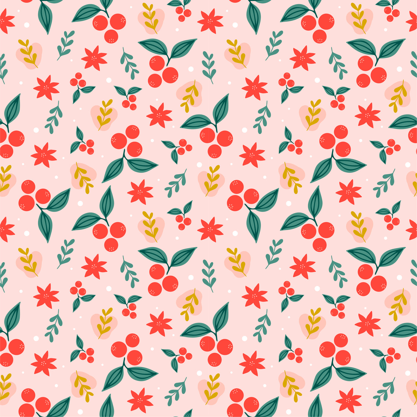Pink Mistletoe 2-Sided Swaddle