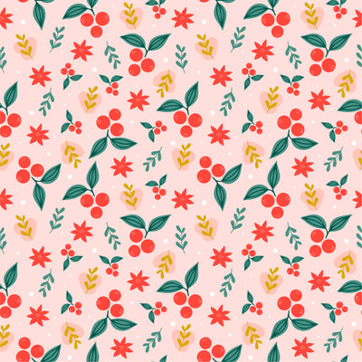 Pink Mistletoe 2-Sided Swaddle