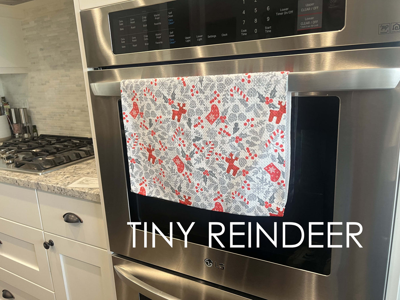 Tiny Reindeer Kitchen Towel