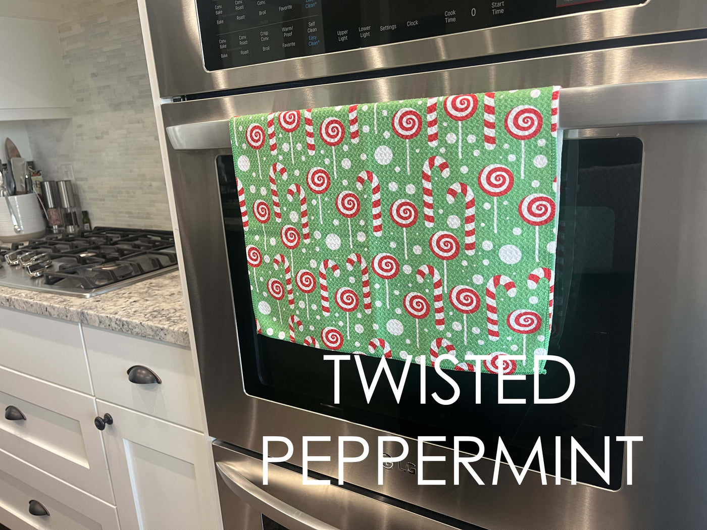 Twisted Peppermint Kitchen Towel
