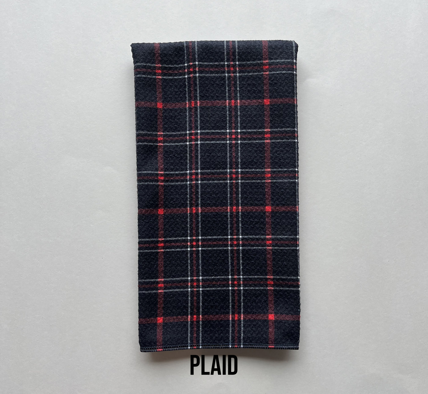 Plaid Waffle Towel