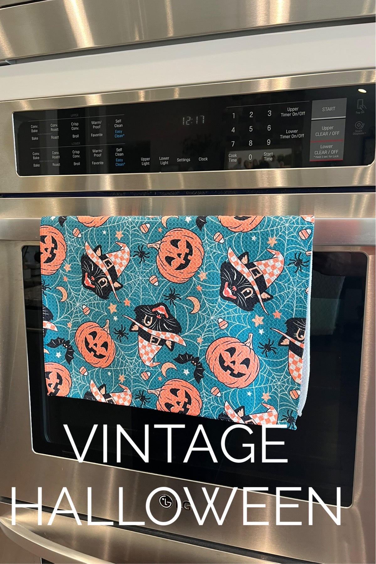 Vintage Halloween Kitchen Towel