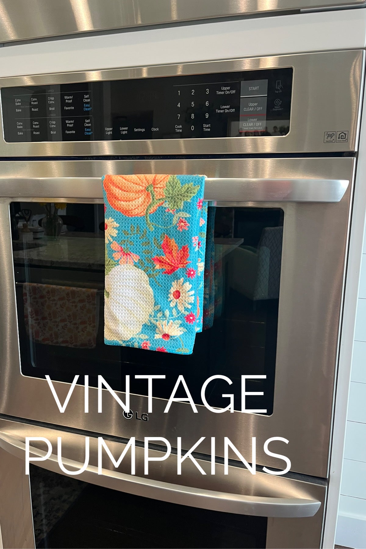 Vintage Pumpkins Kitchen Towel
