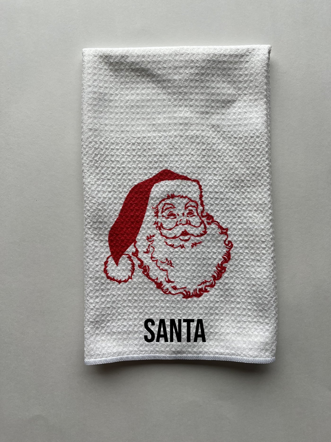 Santa Waffle Towel