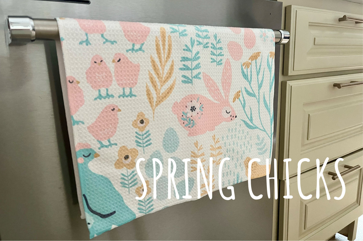 Spring Chicks Kitchen Towel
