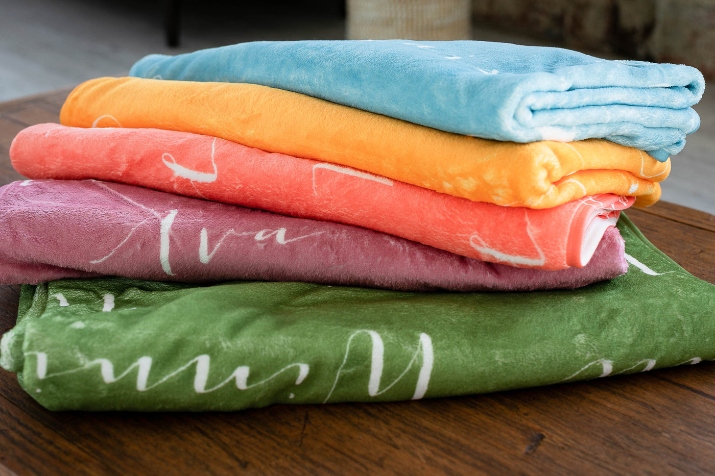 Spring Personalized Name Blankets (Toddler/Baby)