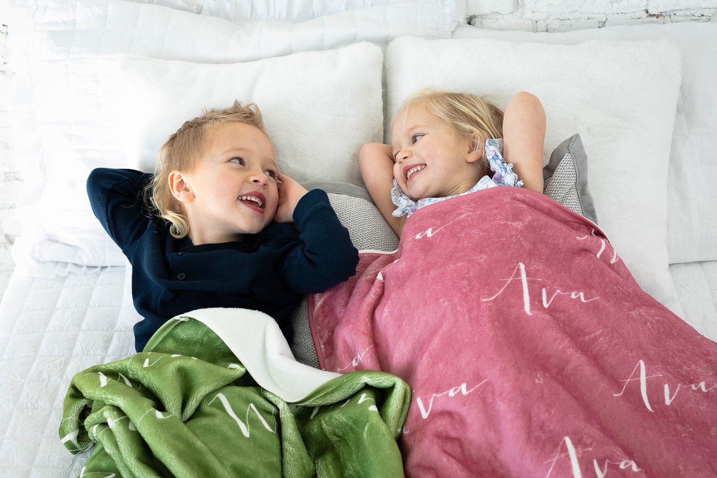 Spring Personalized Name Blankets (Toddler/Baby)