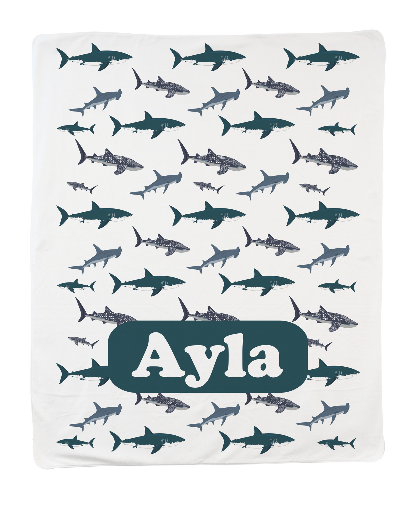 Large 3 Shark Blanket
