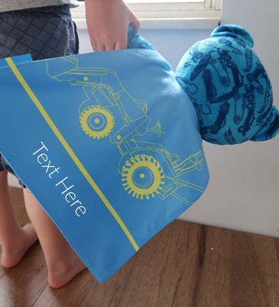 Mini Tractor - Blue/Yellow