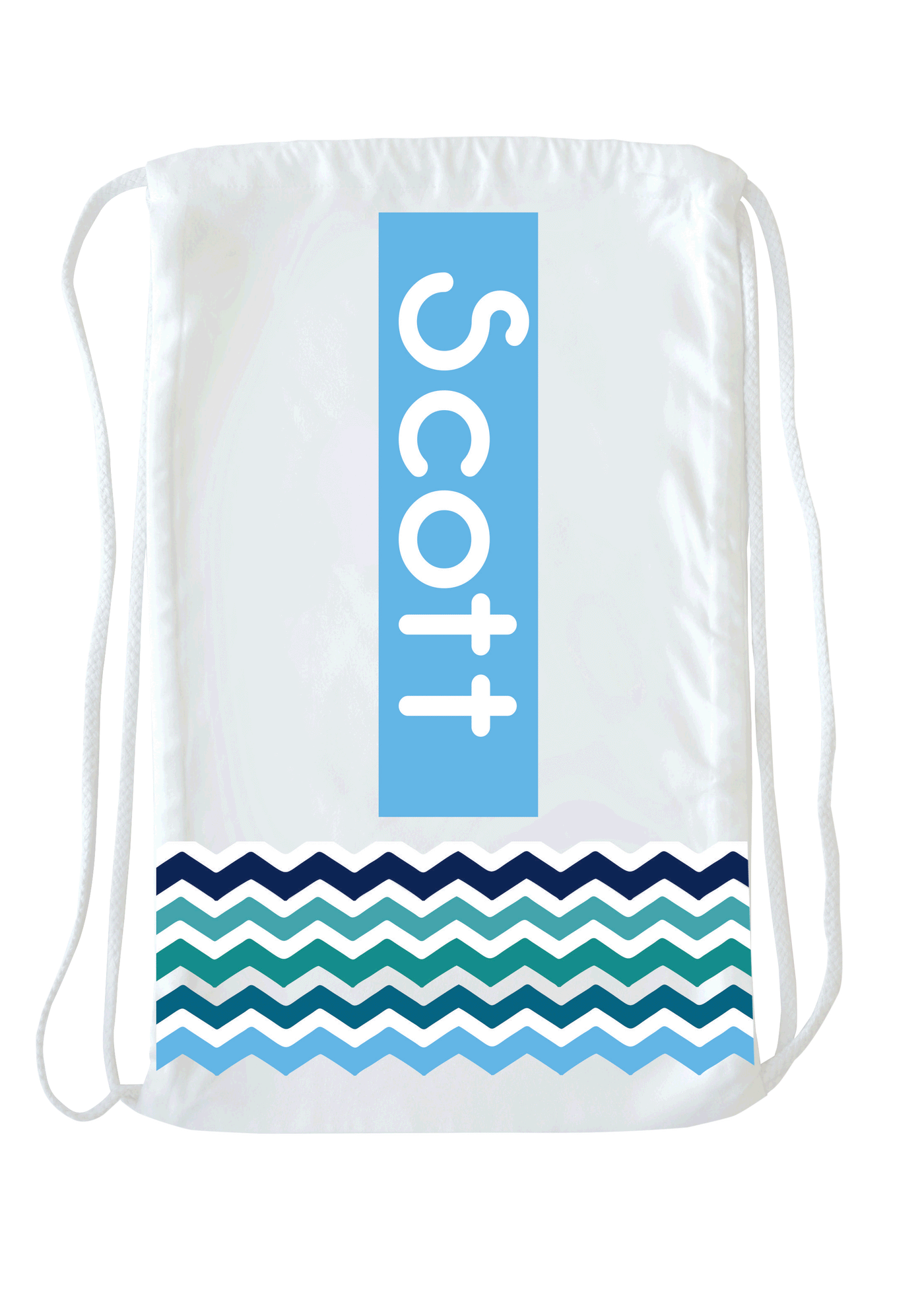 Blue Zig Zag Bag