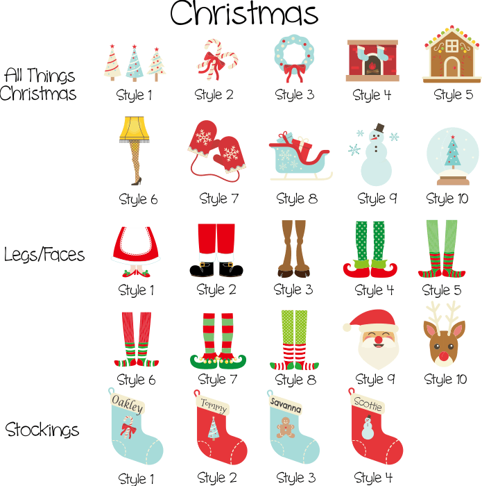 Drawstring Bags Christmas Collection
