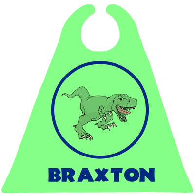 Dinosaur in Blue Circle on Green