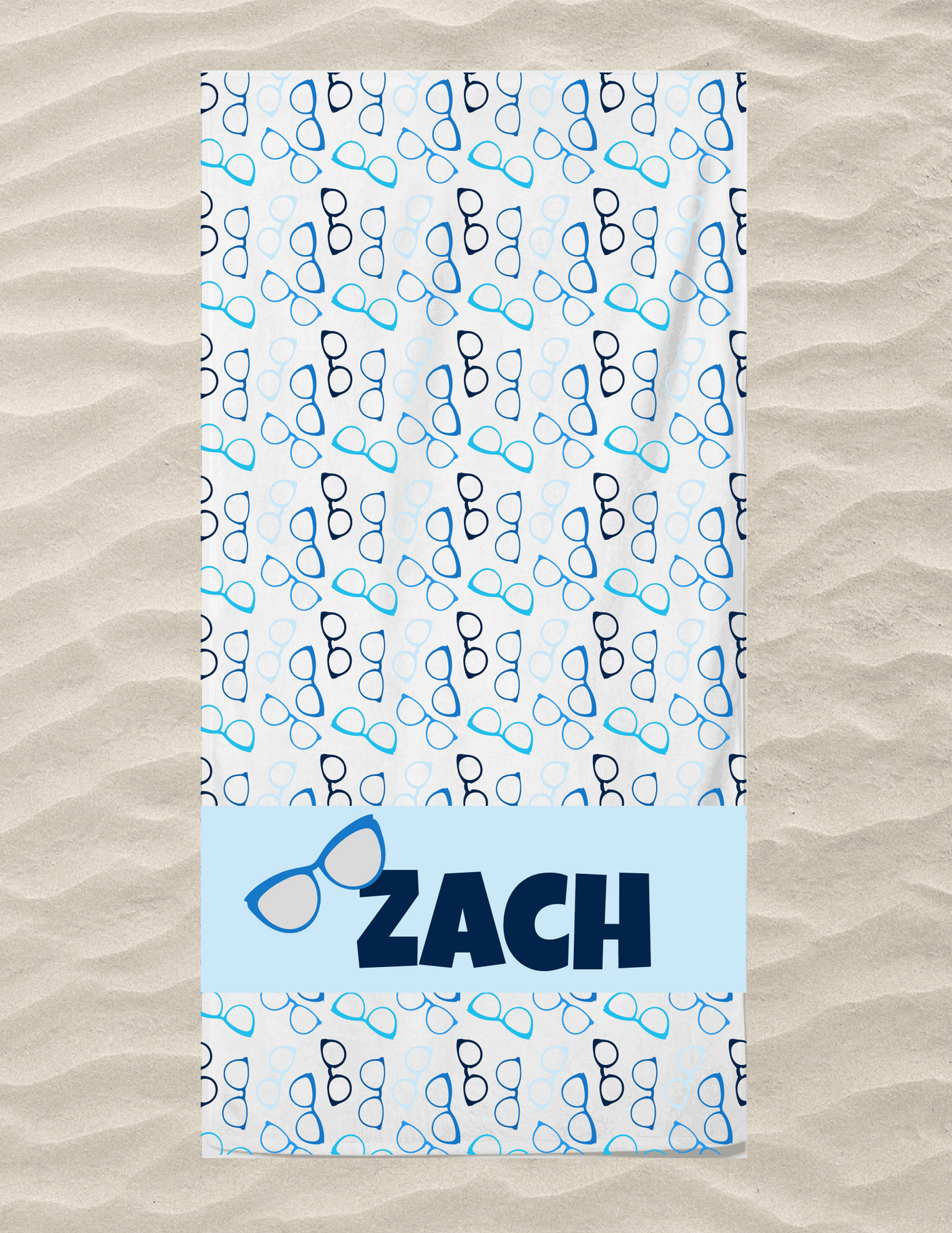 Glasses Beach Towel Multiple Colors