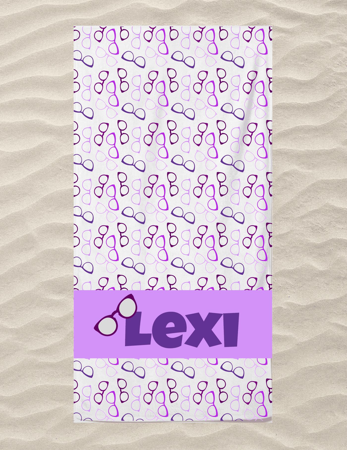 Glasses Beach Towel Multiple Colors