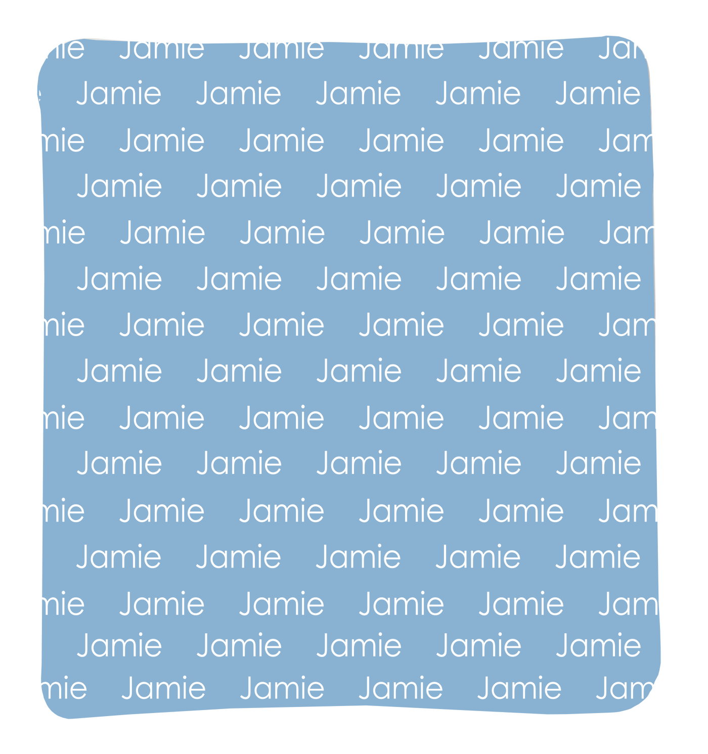 Small - Just A Name (Color Background)