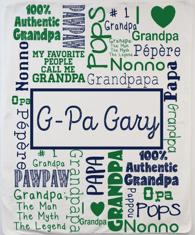 Style 6 Grandpa Blanket No Kids Names