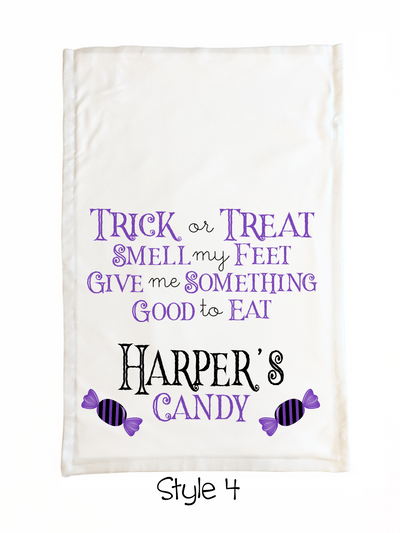 Halloween Trick or Treat Pillowcase Bags