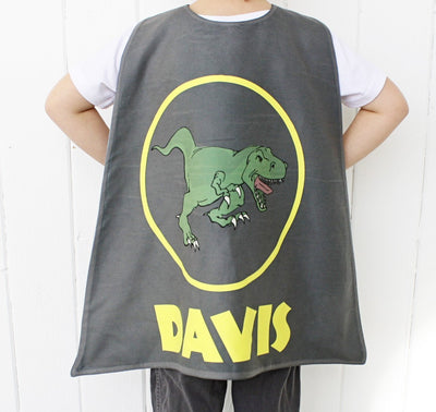 Reversible Dinosaur in Yellow Circle on Grey