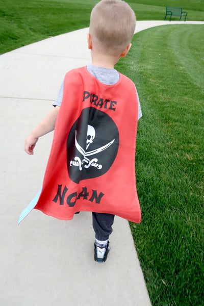 Reversible Pirate Skull - Red