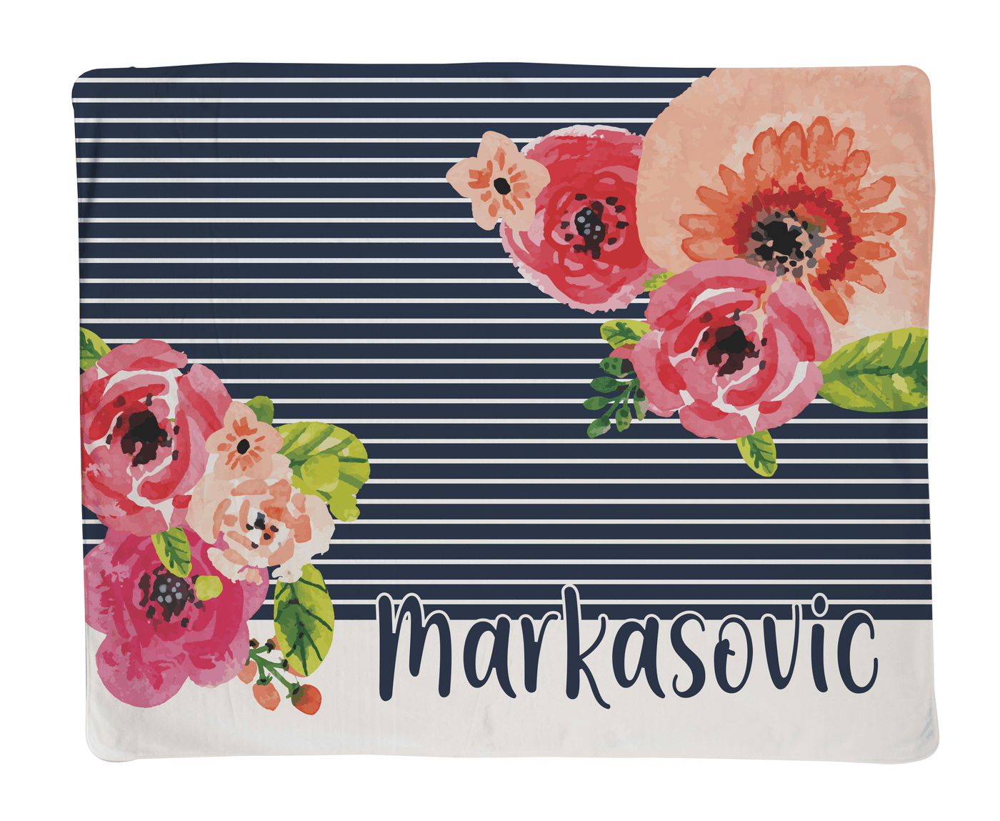 Large Stripe Floral - Multiple Color Options!