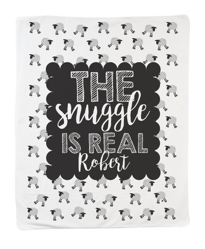 Large The Snuggle is Real in Black